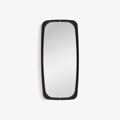 La Redoute Rectangular Mirror with Gouged Finish Kuchim