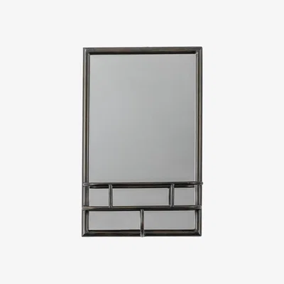 La Redoute 30 x 48cm Metal Storage Rectangle Mirror