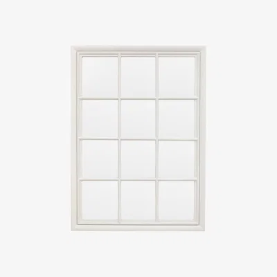 La Redoute 131 x 95cm Stone Wood Window Mirror