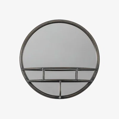 La Redoute 40 x 40cm Black Vanity Round Mirror
