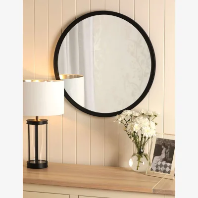 Marks & Spencer Laura Ashley Harrington Medium Round Wall Mirror Black