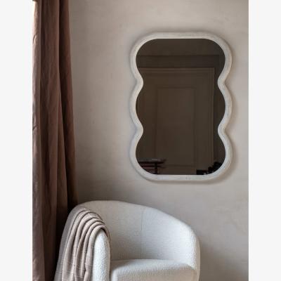 Marks & Spencer Gallery Home Como Wooden Curved Rectangle Wall Mirror White