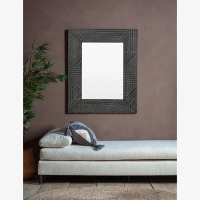 Marks & Spencer Gallery Direct Kakuda Extra Large Rectangular Wall Mirror - Black, Black