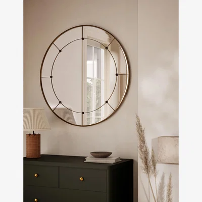 Marks & Spencer M&S Eliza Round Hanging Mirror - Antique Brass, Antique Brass