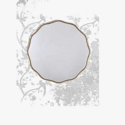 Marks & Spencer Laura Ashley Medora Metal Medium Round Wall Mirror Gold
