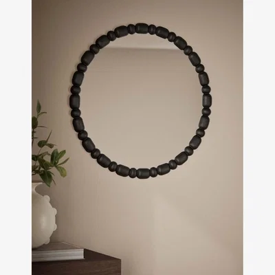 Marks & Spencer M&S X Kelly Hoppen Bobbin Round Mirror - Black, Black