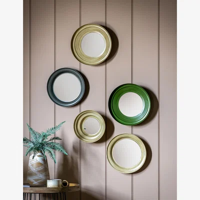 Marks & Spencer Gallery Home Set of 5 Crosby Round Wall Mirrors - Multi, Multi