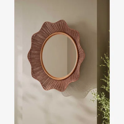 Marks & Spencer M&S Collection Rattan Flared Circle Wall Mirror - Natural, Natural