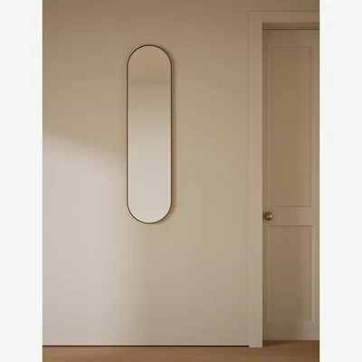 Marks & Spencer M&S Milan Pill Shape Wall Mirror Antique Brass