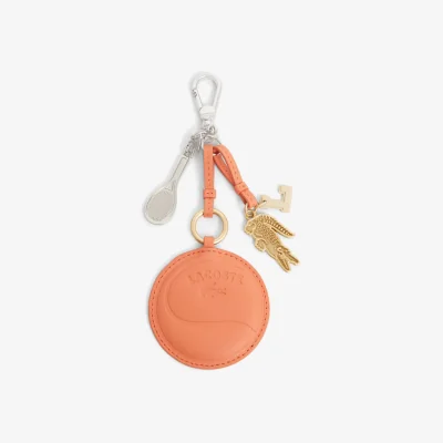 Marks & Spencer Lacoste Tennis Racket Mirror L Charm Key Ring Orange
