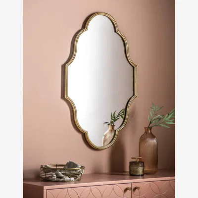 Marks & Spencer Gallery Direct Castello Large Curved Wall Mirror - Gold, Gold