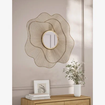 Marks & Spencer M&S Clarice Round Wall Mirror - Antique Brass, Antique Brass