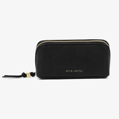 Marks & Spencer Katie Loxton Faux Leather Fold-Out Mirror Make-Up Bag Black