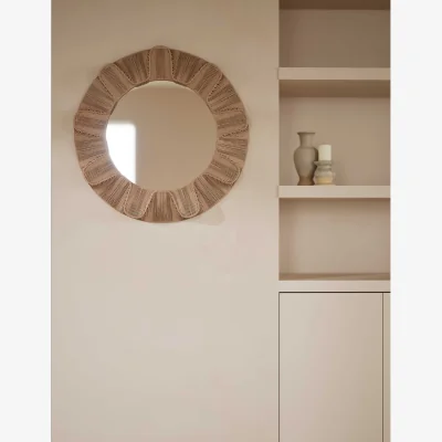 Marks & Spencer M&S Jute String Round Mirror Natural