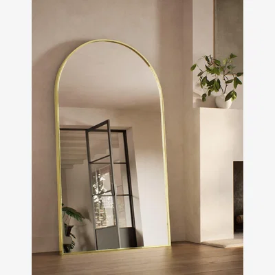 Marks & Spencer M&S Metal Arch Free Standing Mirror - Antique Brass, Antique Brass