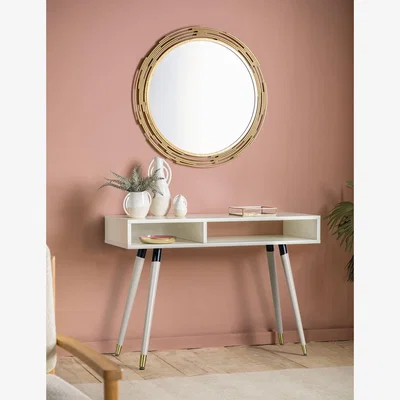 Marks & Spencer Gallery Direct Cristo Large Round Wall Mirror - Gold, Gold