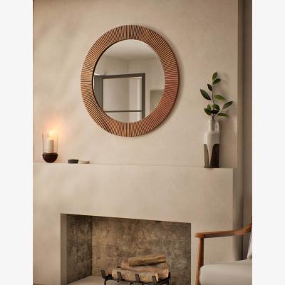 Marks & Spencer M&S Fredrick Wooden Frame Round Wall Mirror - Oak, Oak