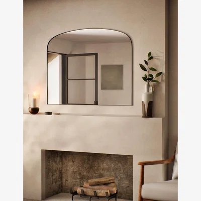 Marks & Spencer M&S Milan Arch Hanging Wall Mirror - Black, Black