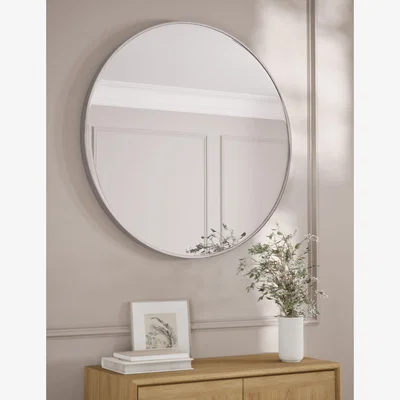 Marks & Spencer M&S Metal Circle Wall Mirror - Silver, Silver,Black,Antique Brass