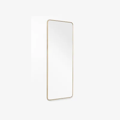 My Furniture Alana Extra Large Leaning Mirror – Brass