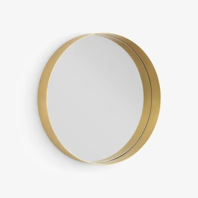 My Furniture Alana Round Mirror – Brass