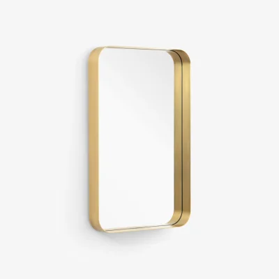 My Furniture Alana Rectangular Mirror – Brass