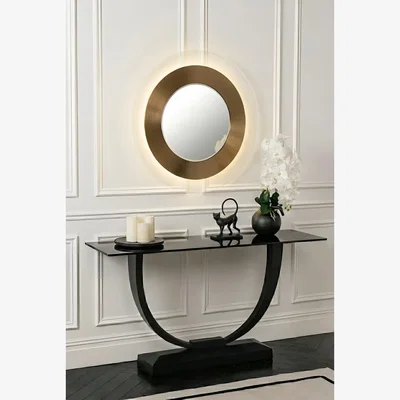 My Furniture (ID:37475) Wall Mirror Solar Flare Silver  (WM-36)