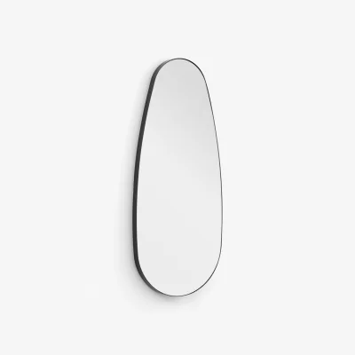My Furniture Adria Pebble Shape Dress Mirror - Matt Black