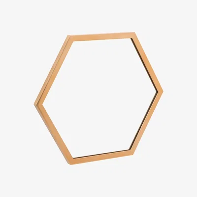 My Furniture Alveare Brass Wall Mirror