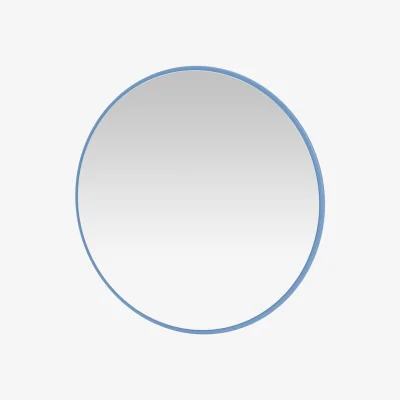 Made in Design Colour Frame - Around Wall mirror wood blue / Ø 69.6 cm - MONTANA