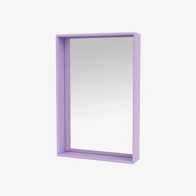 Made in Design Colour Frame - Shelfie Wall mirror wood purple / 46.8 x 69.6 x D 9.9 cm - MONTANA