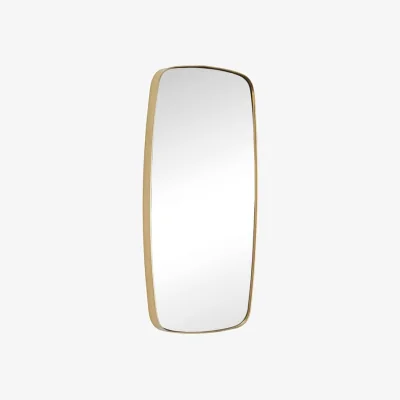 Made in Design Retro Rectangular Wall mirror metal gold / 29 x 59 cm - HÜBSCH