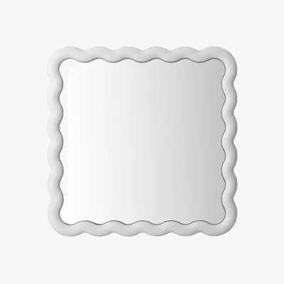 Made in Design Illu LED Illuminated mirror plastic material white / 80 x 80 cm - Normann Copenhagen