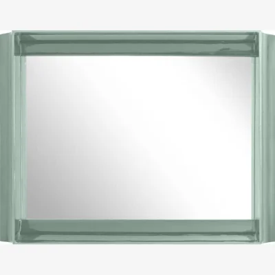 Made in Design Coves Wall mirror ceramic green / With shelf - 80 x 60 cm - Magis