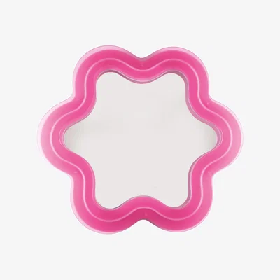 Made in Design Illuminated mirror Supercurve - Flower plastic material / LED - L 118.5 x H 108 cm - Seletti