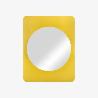 Made in Design Aku Wall mirror wood yellow / W 70 x H 90 cm - NOO.MA