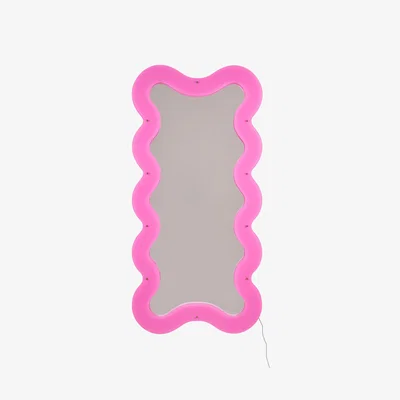 Made in Design Illuminated mirror Supercurve - Tall plastic material / LED - L 90 x H 185 cm - Seletti