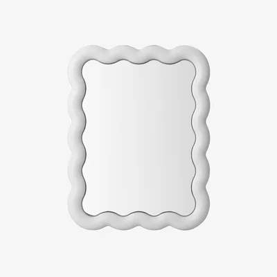 Made in Design Illu LED Illuminated mirror plastic material white / L 50 x H 65 cm - Normann Copenhagen