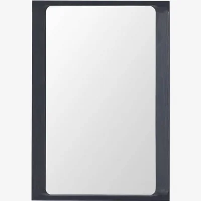 Made in Design Arced Wall mirror wood blue / 80 x 55 cm - Muuto