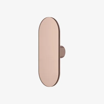 Made in Design Ovali Hook - Mirror / H 16 cm by AYTM Pink