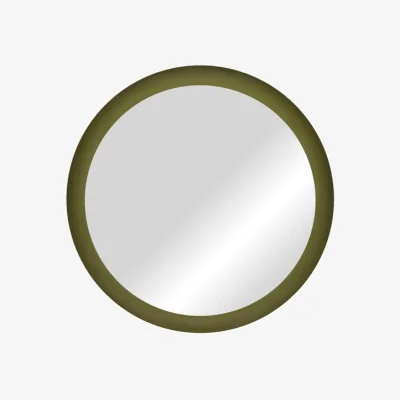Made in Design Allo Wall mirror metal green / Ø 58 cm - NOO.MA