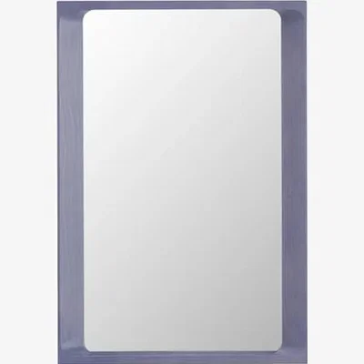 Made in Design Arced Wall mirror wood purple / 80 x 55 cm - Muuto