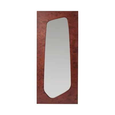 Made in Design Folia Large Wall mirror wood brown / W 55 x H 135 cm - Ferm Living