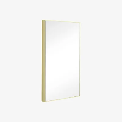Made in Design Shine Medium Wall mirror metal yellow / 32 x 55 cm - HÜBSCH