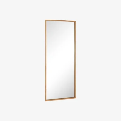 Made in Design Glimpse Large Wall mirror natural wood / 74 x 185 cm - HÜBSCH