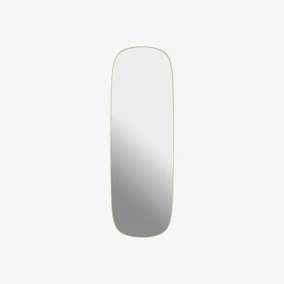 Made in Design Framed XL Wall mirror metal yellow / 150 x 50 cm - Muuto