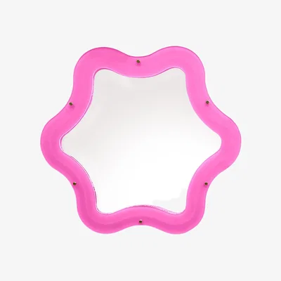 Made in Design Illuminated mirror Supercurve - Tiny Flower plastic material / LED - L 85.5 x H 77.5 cm - Seletti