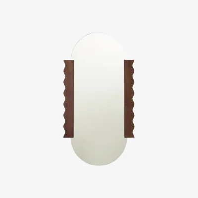 Made in Design Heju X Nobodinoz Wall mirror wood brown / 53 x 100 cm - NOBODINOZ
