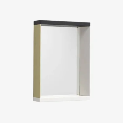Made in Design Colour Frame - Small Wall mirror natural wood / W 38.5 x H 48 cm - Vitra