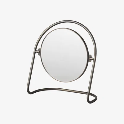Made in Design Nimbus Free standing mirrors brown metal / Double-sided - Magnifying - Audo Copenhagen